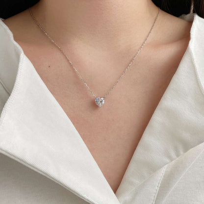 [Raffine] Collier pendentif en pierre principale en forme de cœur
