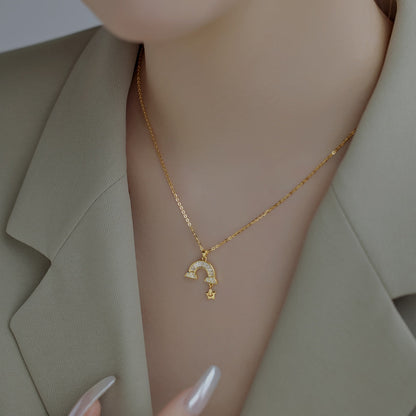 [Raffine]Unique Rainbow Star Necklace