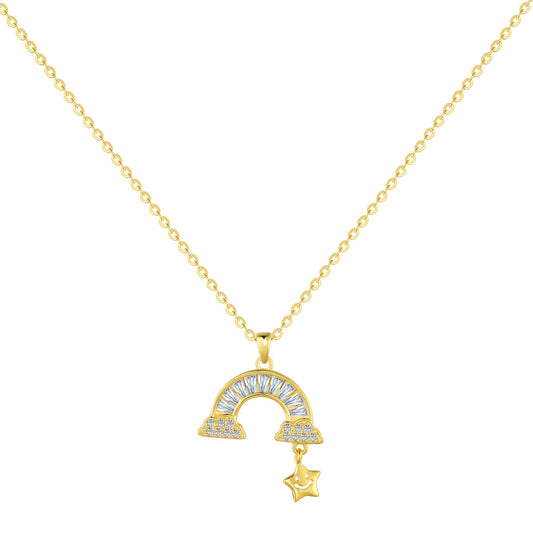 [Raffine]Unique Rainbow Star Necklace