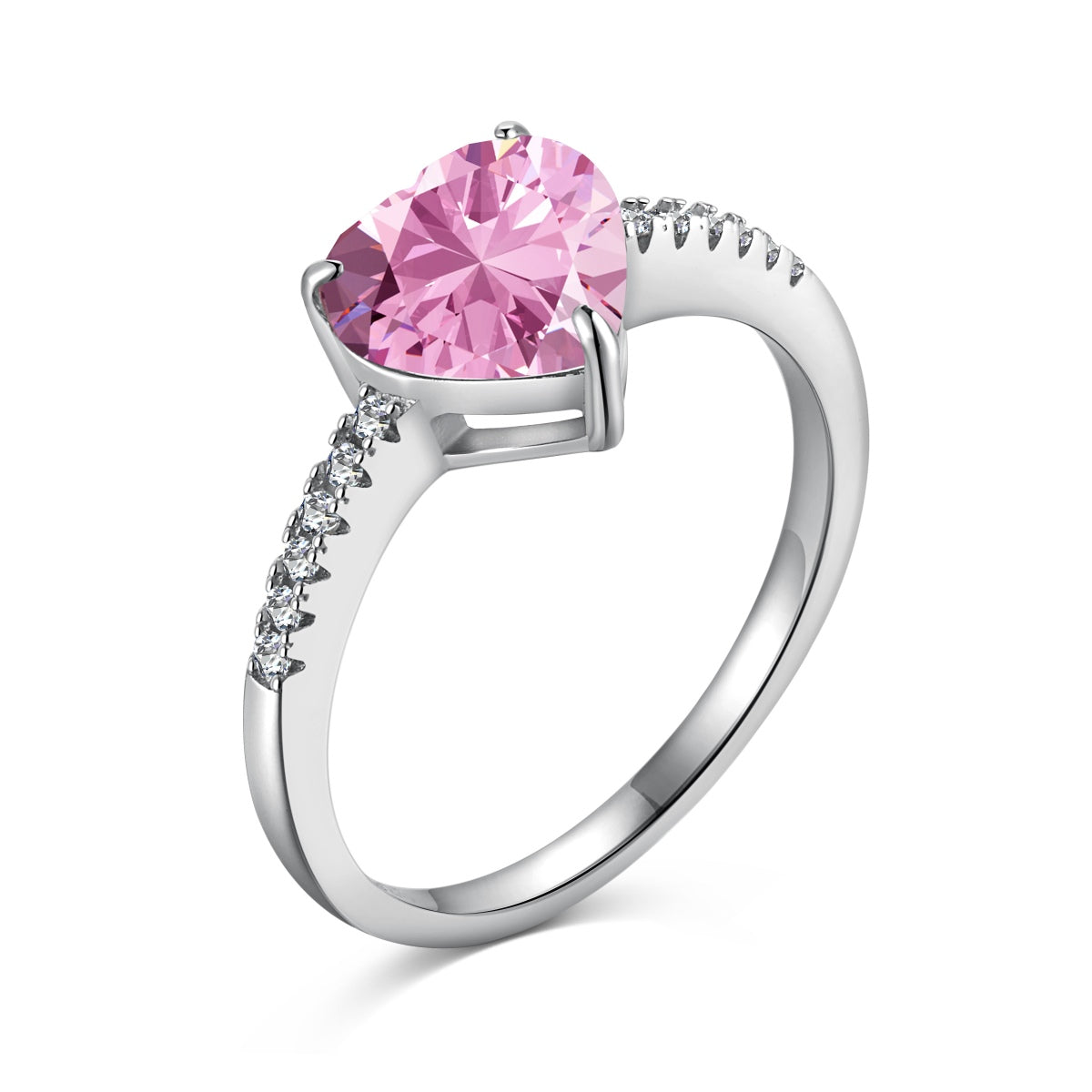 [Raffine] Anillo de amante de 2.0 quilates con corte de corazón deslumbrante y brillante