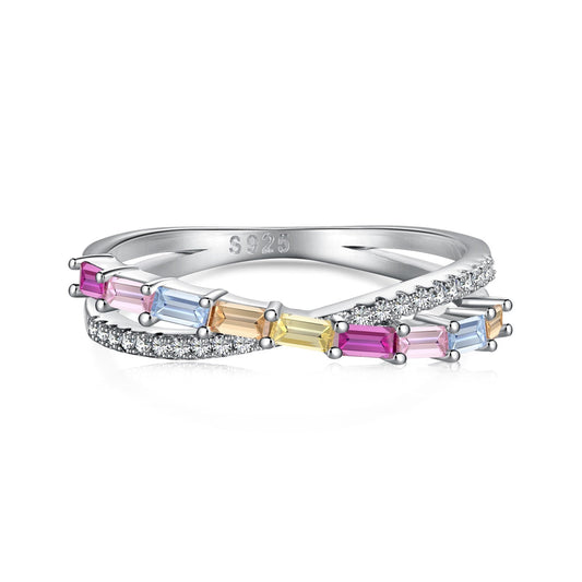 [Raffine] Anillo de fiesta elegante y energético con corte radiante