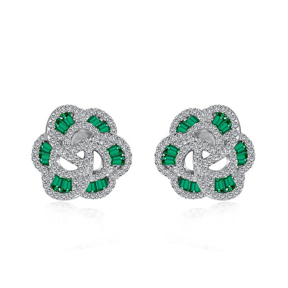[Raffine]Exquisite Flower Shape Daily Earrings