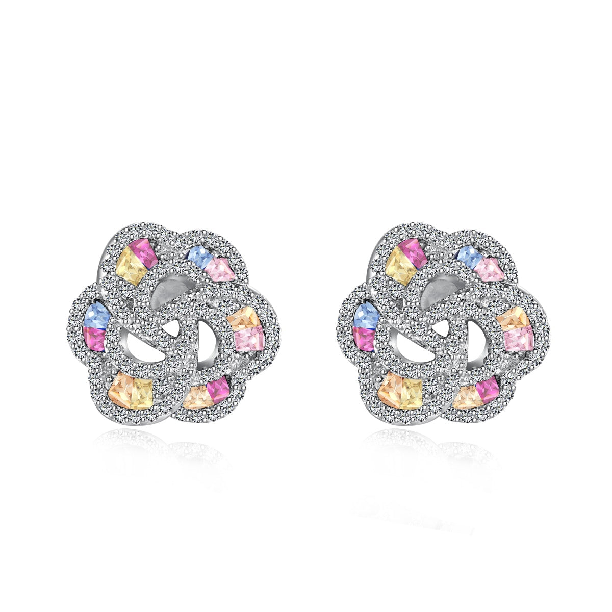 [Raffine]Exquisite Flower Shape Daily Earrings