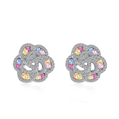 [Raffine]Exquisite Flower Shape Daily Earrings