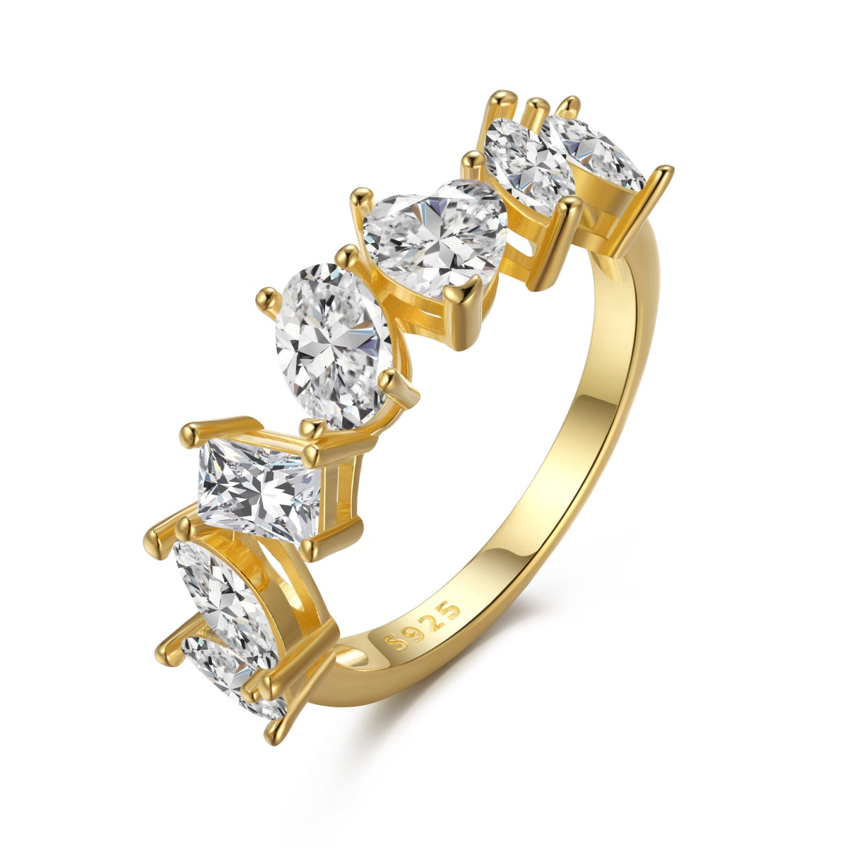 [Raffine] Anillo delicado de múltiples cortes