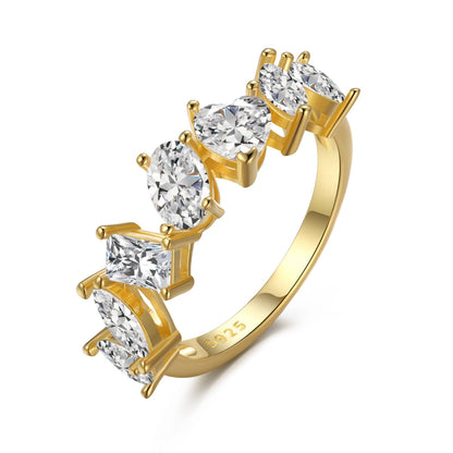 [Raffine] Anillo delicado de múltiples cortes