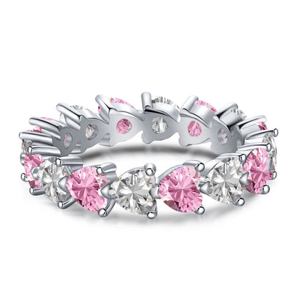 [Raffine] Anillo de amor con corte de corazón radiante de 0,25 quilates
