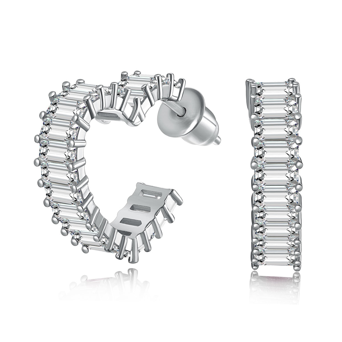 [Raffine]Radiant Heart Cutout Earrings