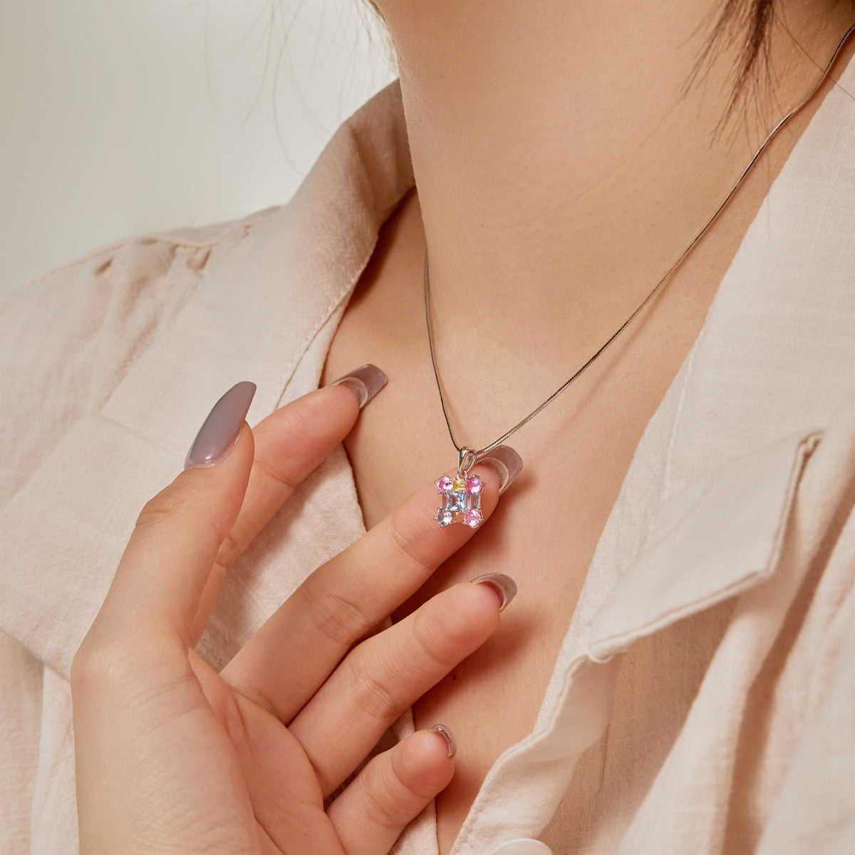 [Raffine]Gorgeous Multi Colorful Necklace