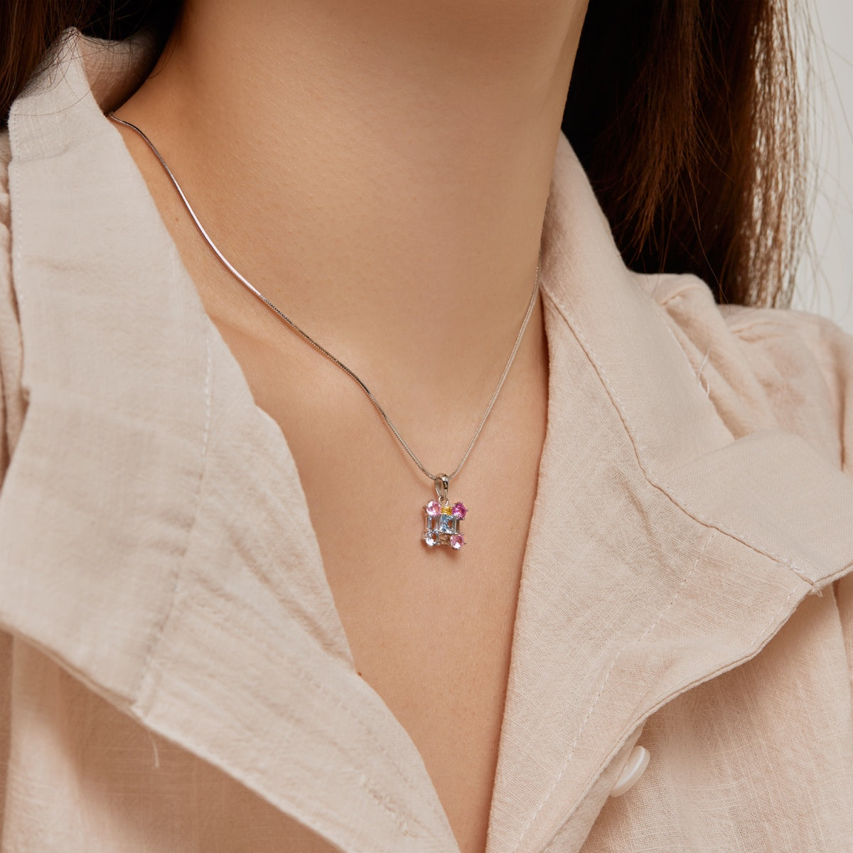 [Raffine]Gorgeous Multi Colorful Necklace