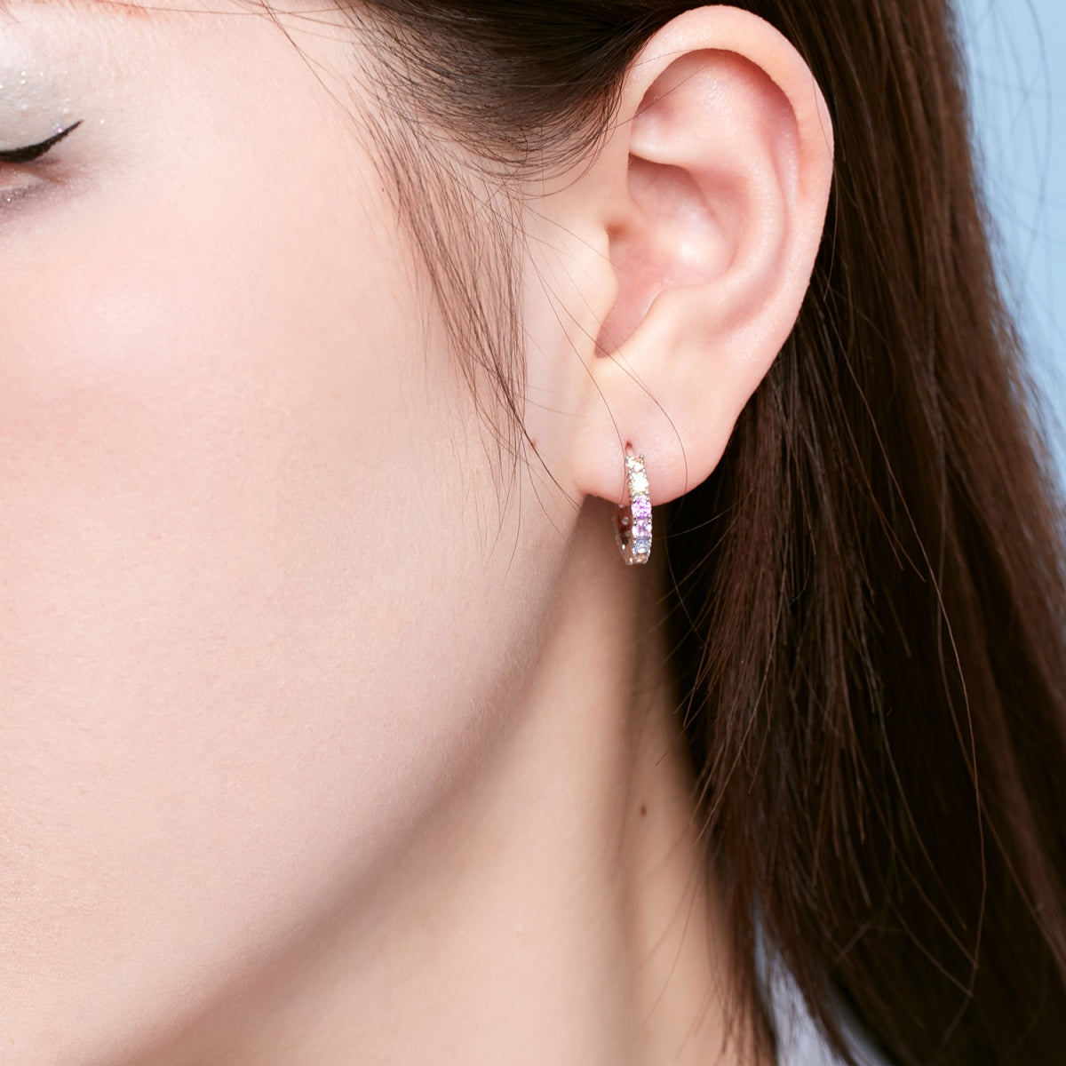 [Raffine]Radiant Colorful Round Cut Earrings