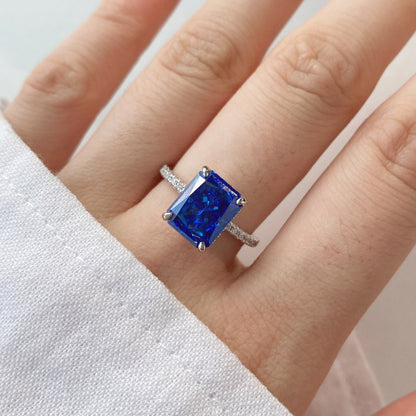[Raffine] Anillo de compromiso de lujo de 4,0 quilates