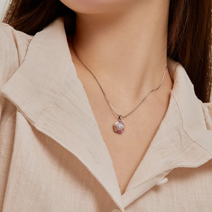 [Raffine]Charming Flower Colorful Necklace