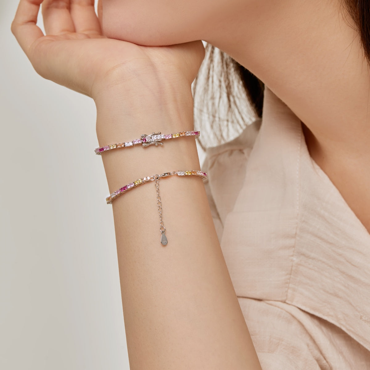 [Raffine] Delicada pulsera romántica con forma de corazón para enamorados