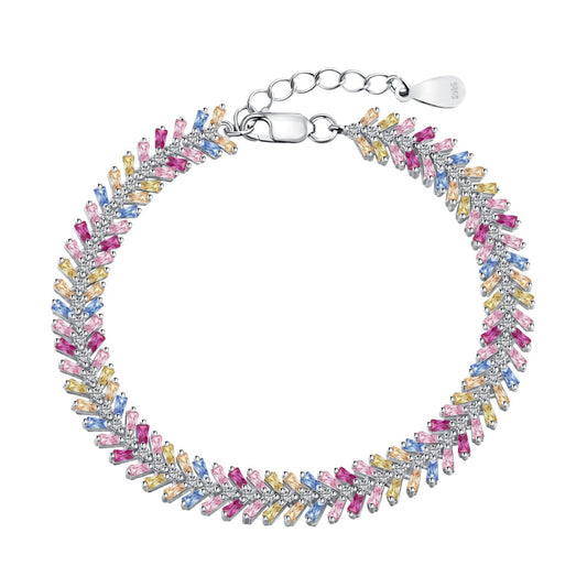 [Raffine]Pulsera diaria delicada con corte esmeralda radiante