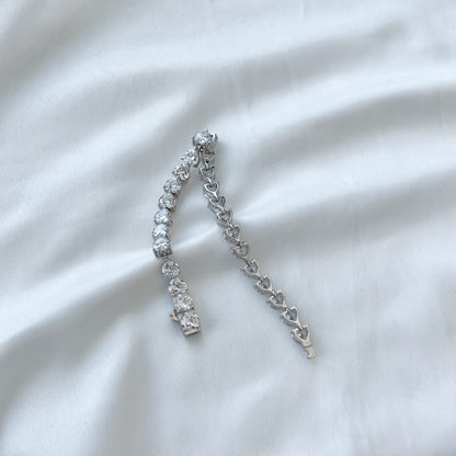[Raffine] Pulsera elegante con forma de corazón romántico de 0,75 quilates