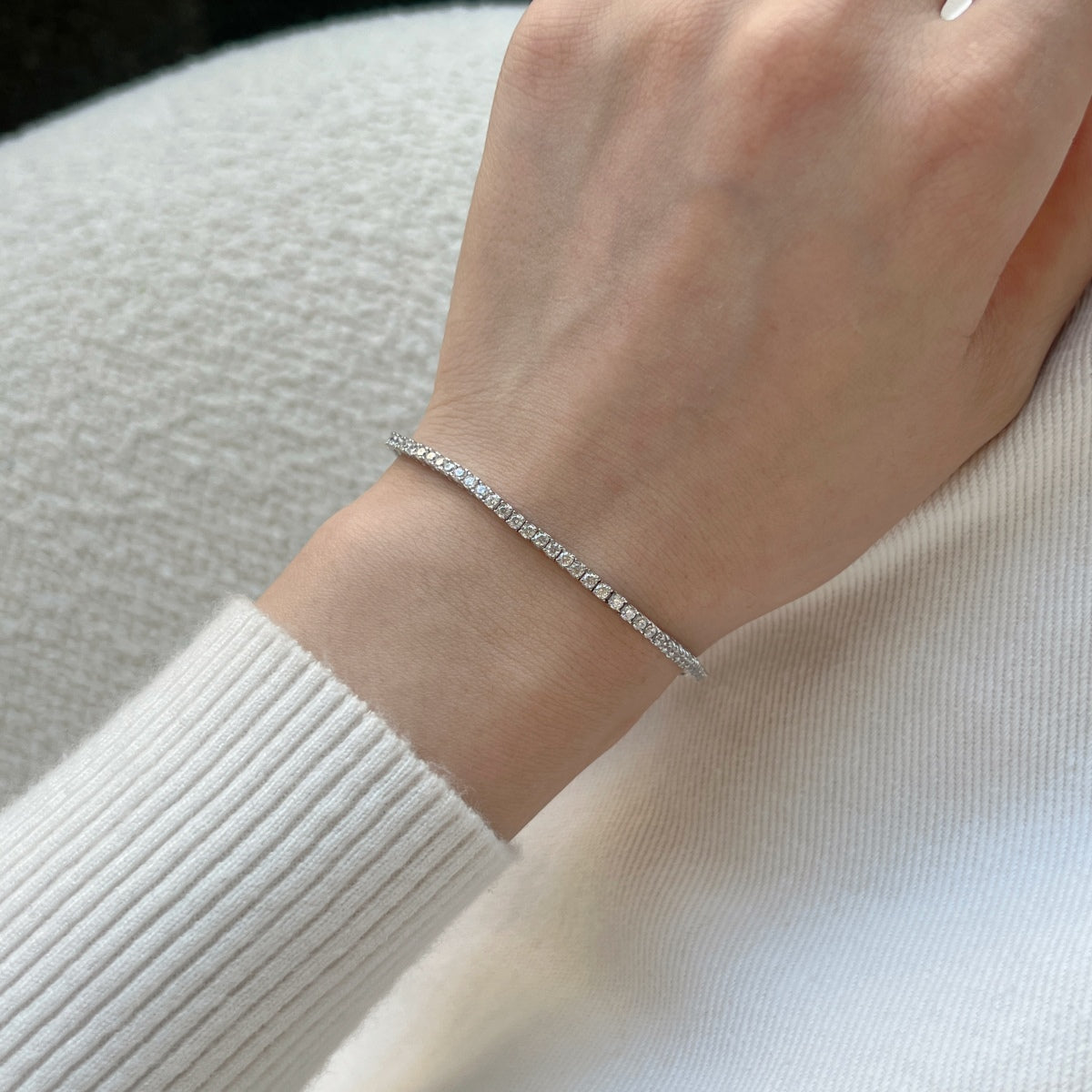[Raffine] Pulsera diaria deslumbrante y exquisita con corte redondo