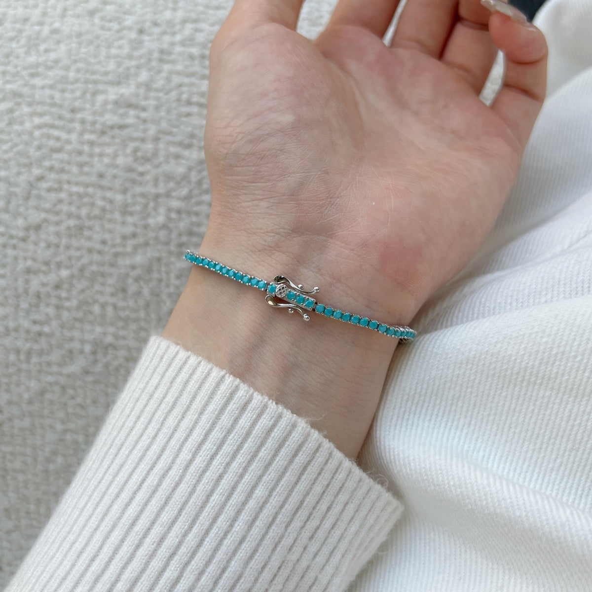 [Raffine] Pulsera diaria deslumbrante y exquisita con corte redondo