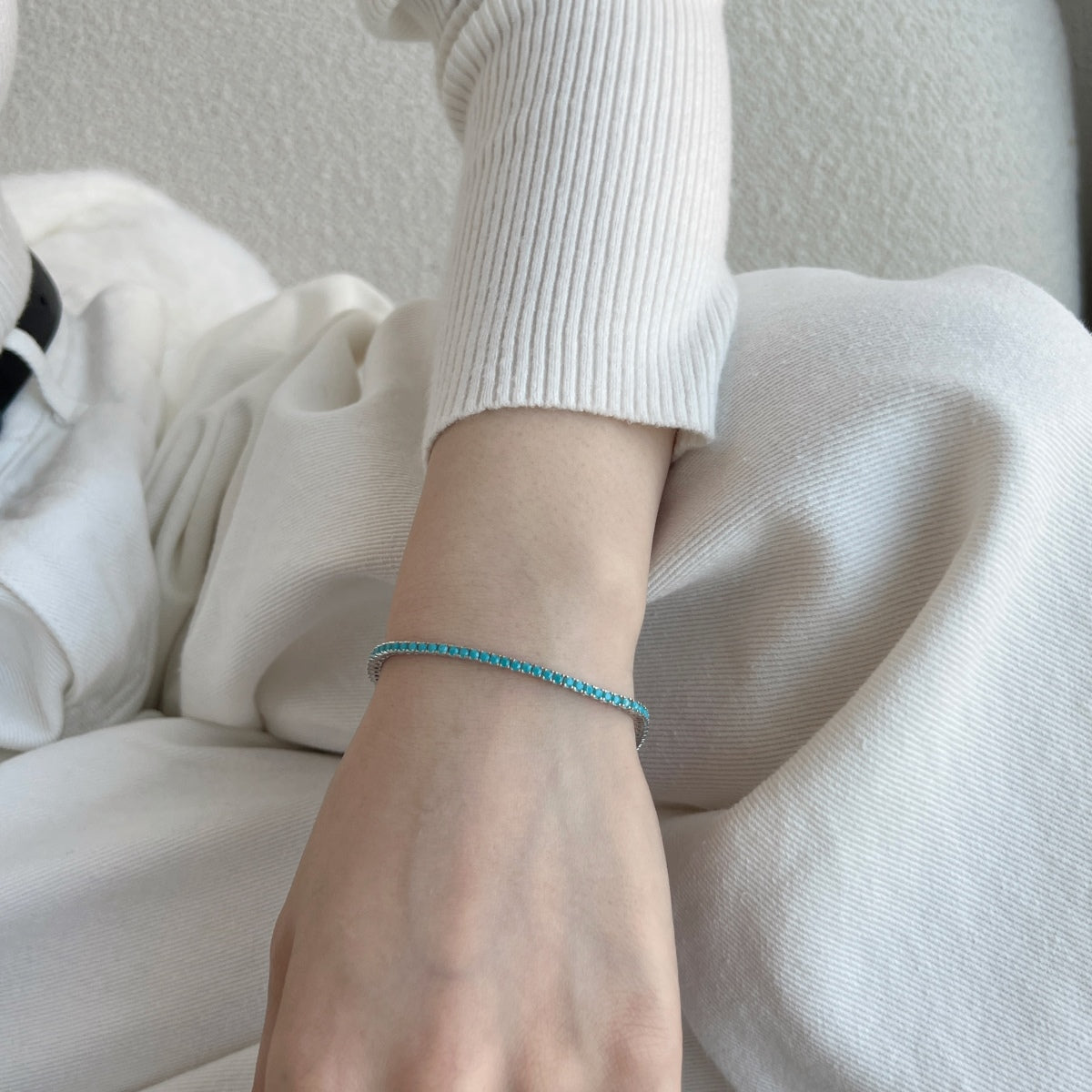[Raffine] Pulsera diaria deslumbrante y exquisita con corte redondo