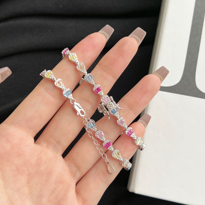 [Raffine] Pulsera diaria con forma de gota de agua radiante