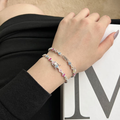 [Raffine] Pulsera diaria con forma de gota de agua radiante