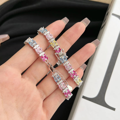 [Raffine] Delicada pulsera de fiesta con múltiples cortes y colores