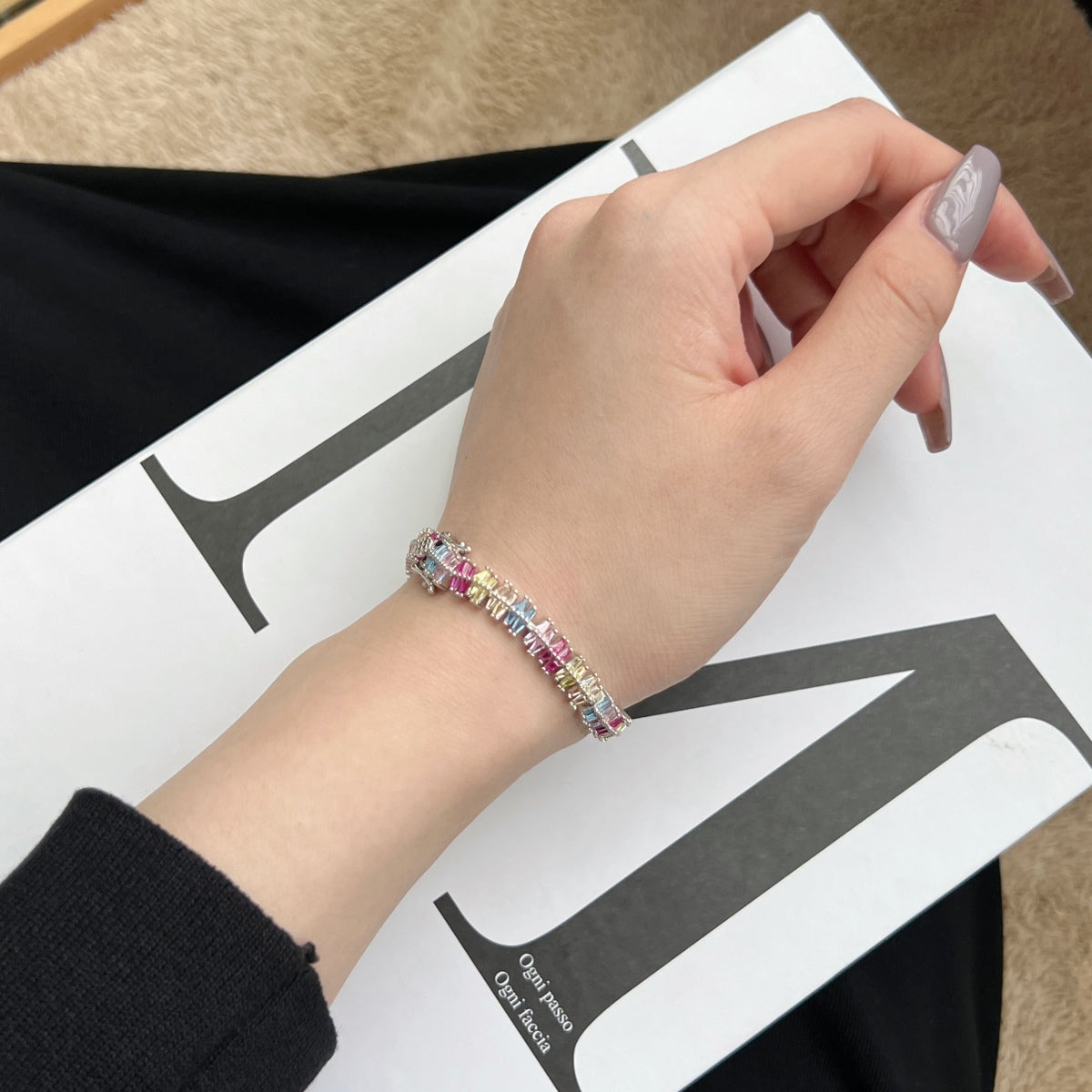 [Raffine] Pulsera de fiesta brillante y exquisita con múltiples cortes