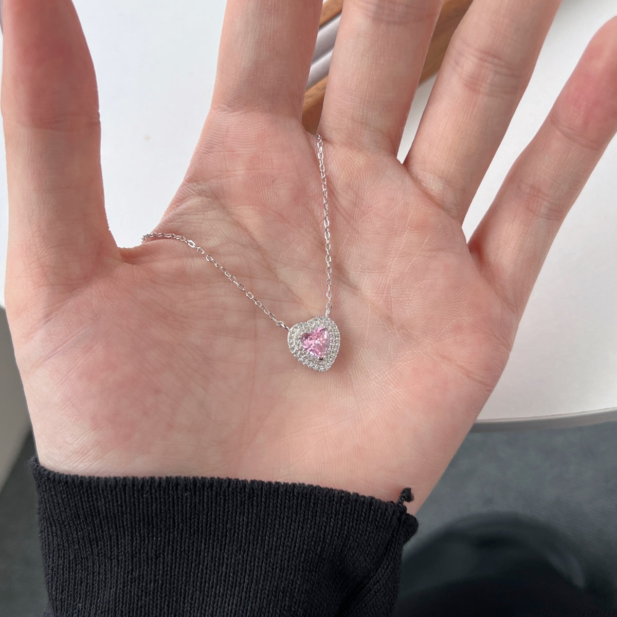 [Raffine]Exquisite Heart Shape Necklace