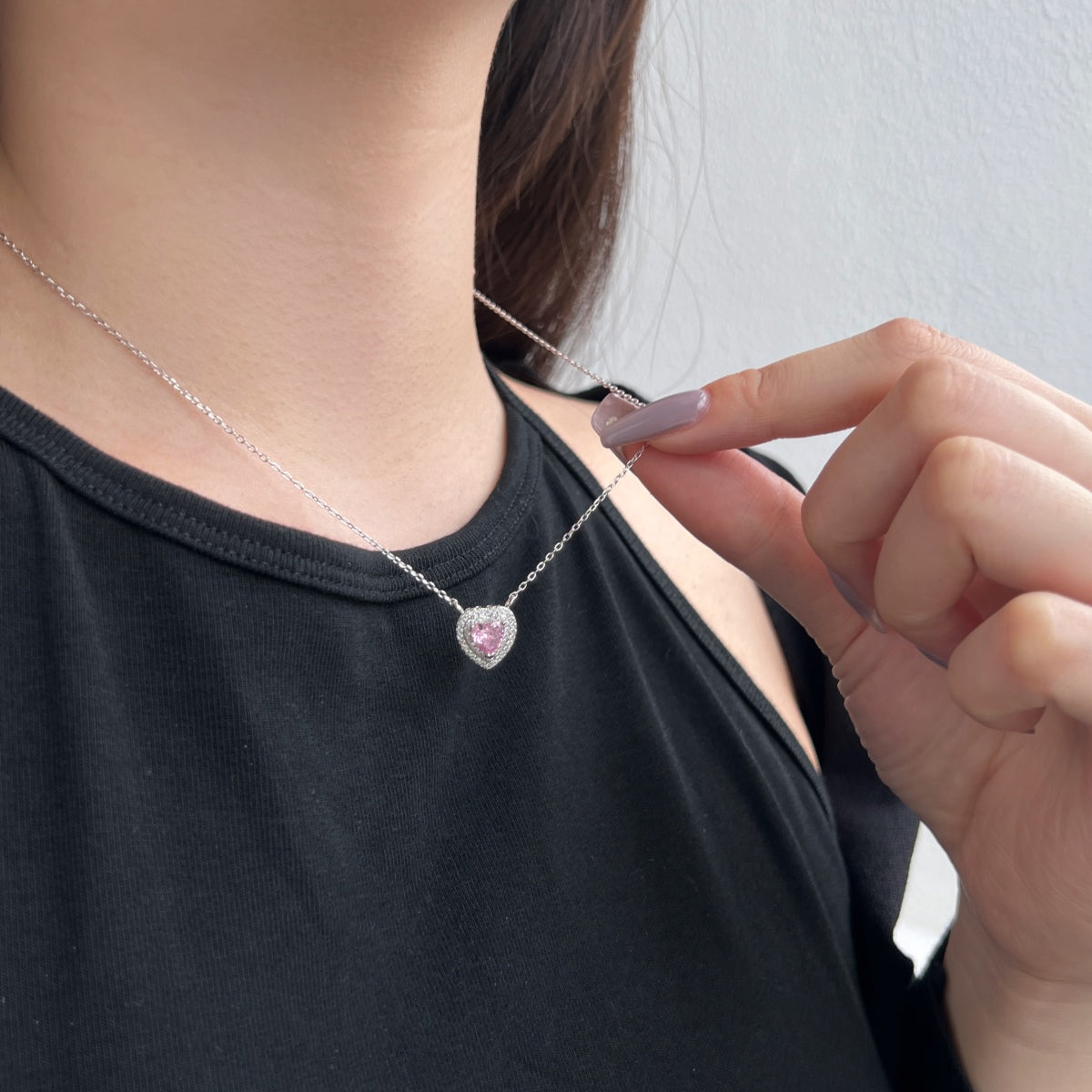 [Raffine]Exquisite Heart Shape Necklace