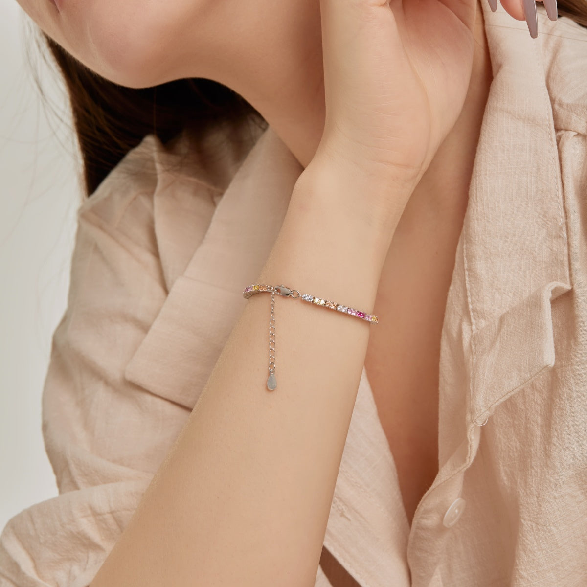 [Raffine] Delicada pulsera romántica con forma de corazón para enamorados
