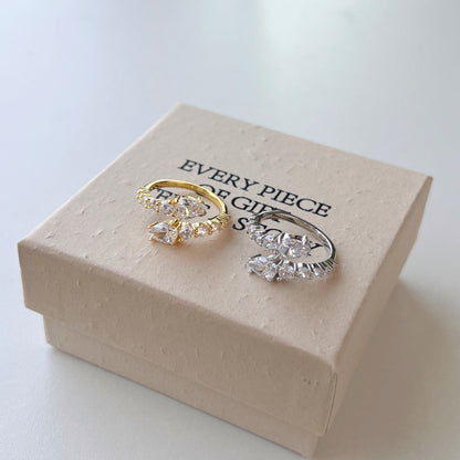 [Raffine] Anillo diario delicado y vibrante con forma de serpiente
