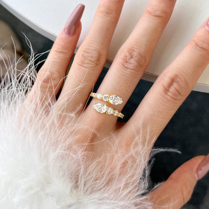 [Raffine] Anillo diario delicado y vibrante con forma de serpiente