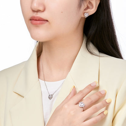 [Raffine] Anillo de bodas delicado y exuberante en forma de corazón