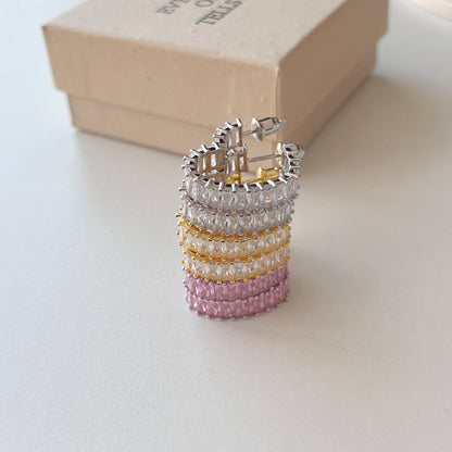 [Raffine]Radiant Heart Cutout Earrings