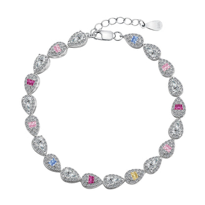 [Raffine] Pulsera diaria con forma de gota de agua radiante de 0,25 quilates