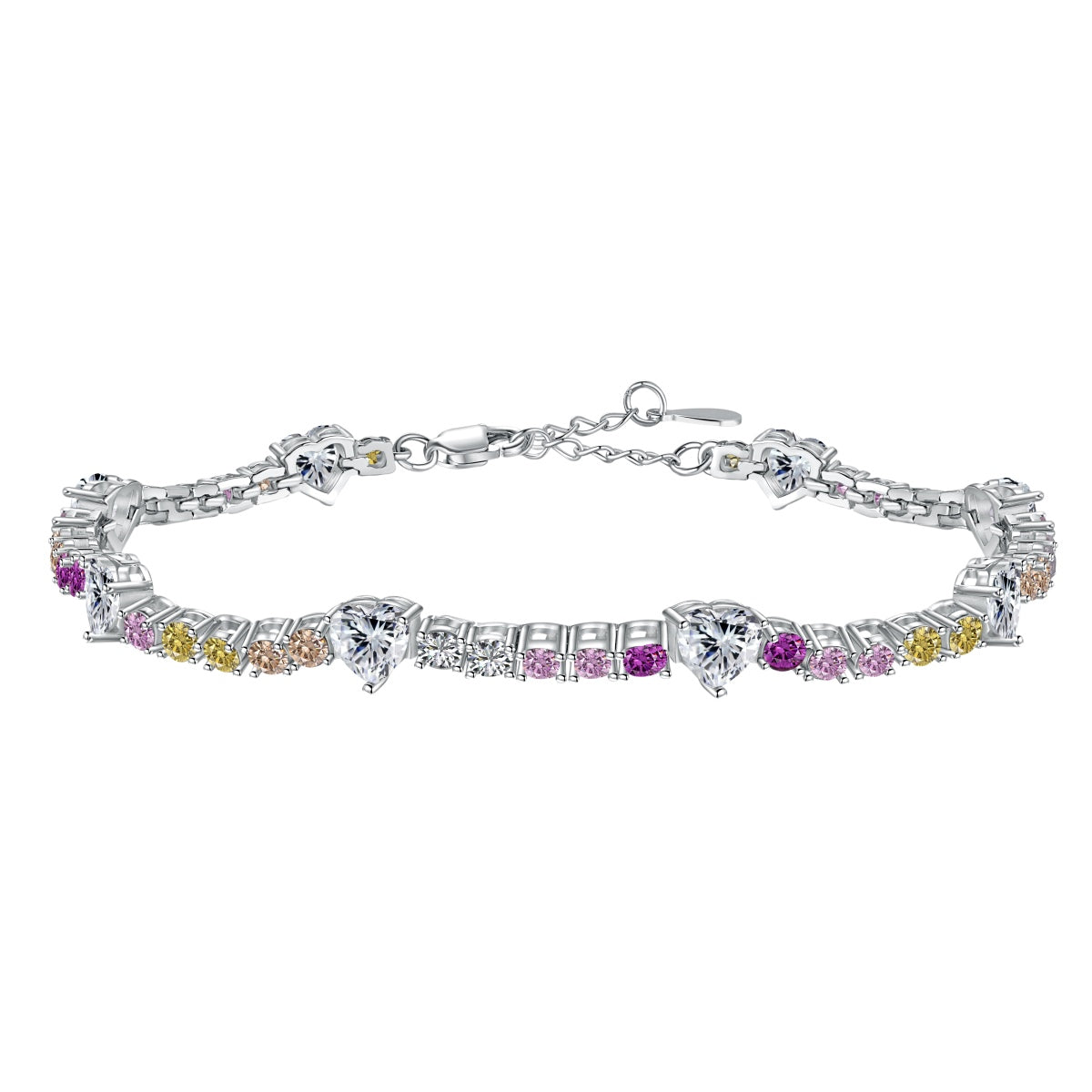 [Raffine] Pulsera romántica de corte redondo con forma de corazón