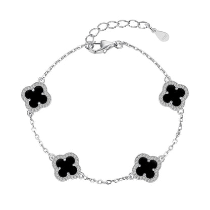 [Raffine] Pulsera exquisita de trébol de cuatro hojas