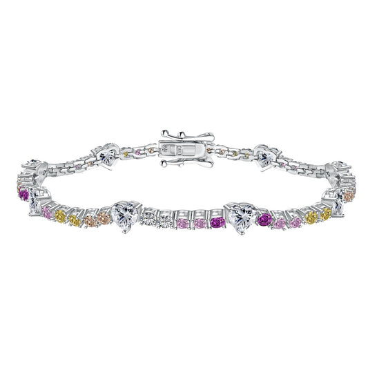 [Raffine] Pulsera romántica de corte redondo con forma de corazón