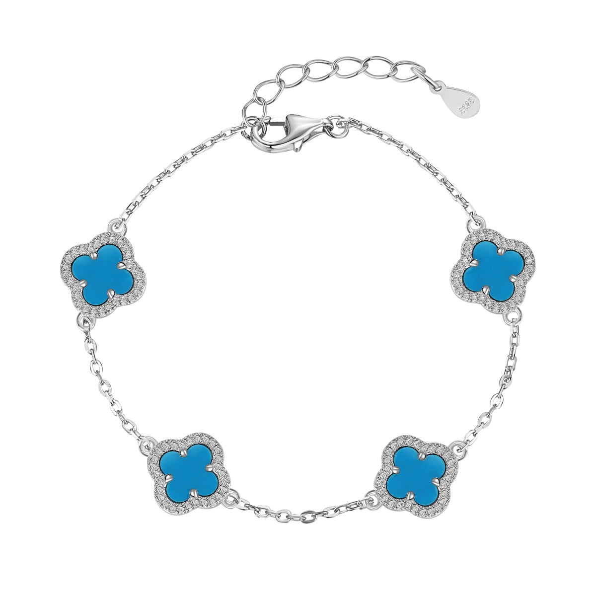 [Raffine] Pulsera exquisita de trébol de cuatro hojas
