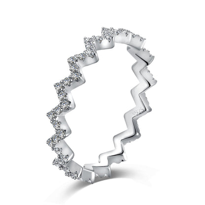 [Raffine] Anillo diario delicado y encantador con forma de ola