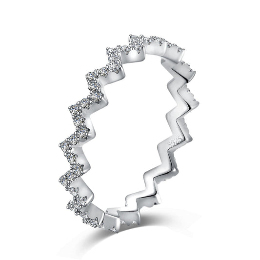 [Raffine] Anillo diario delicado y encantador con forma de ola