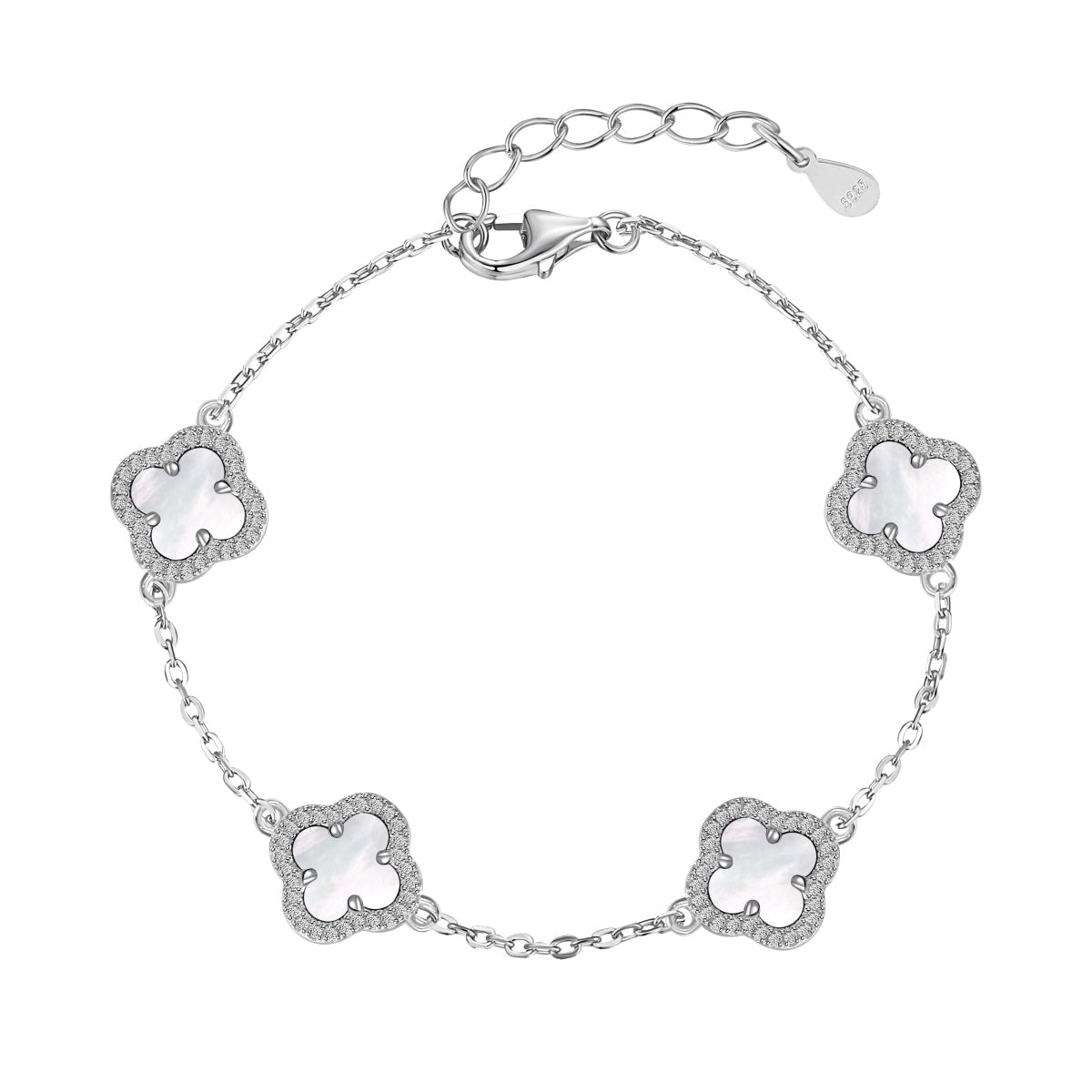 [Raffine] Pulsera exquisita de trébol de cuatro hojas
