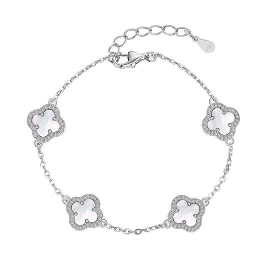 [Raffine] Pulsera exquisita de trébol de cuatro hojas
