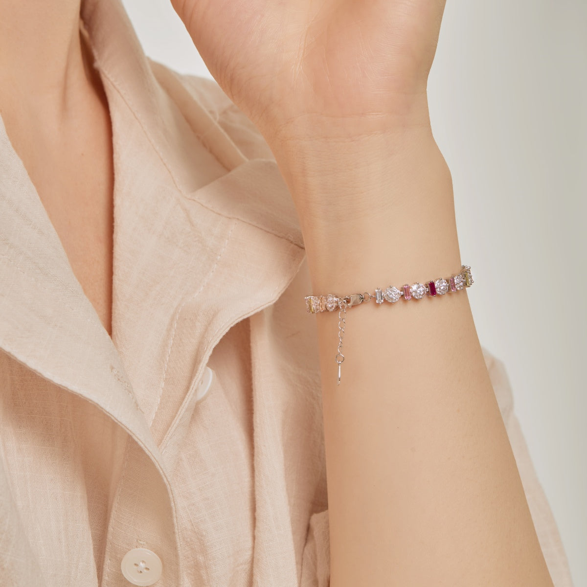 [Raffine] Pulsera redonda colorida y radiante para uso diario
