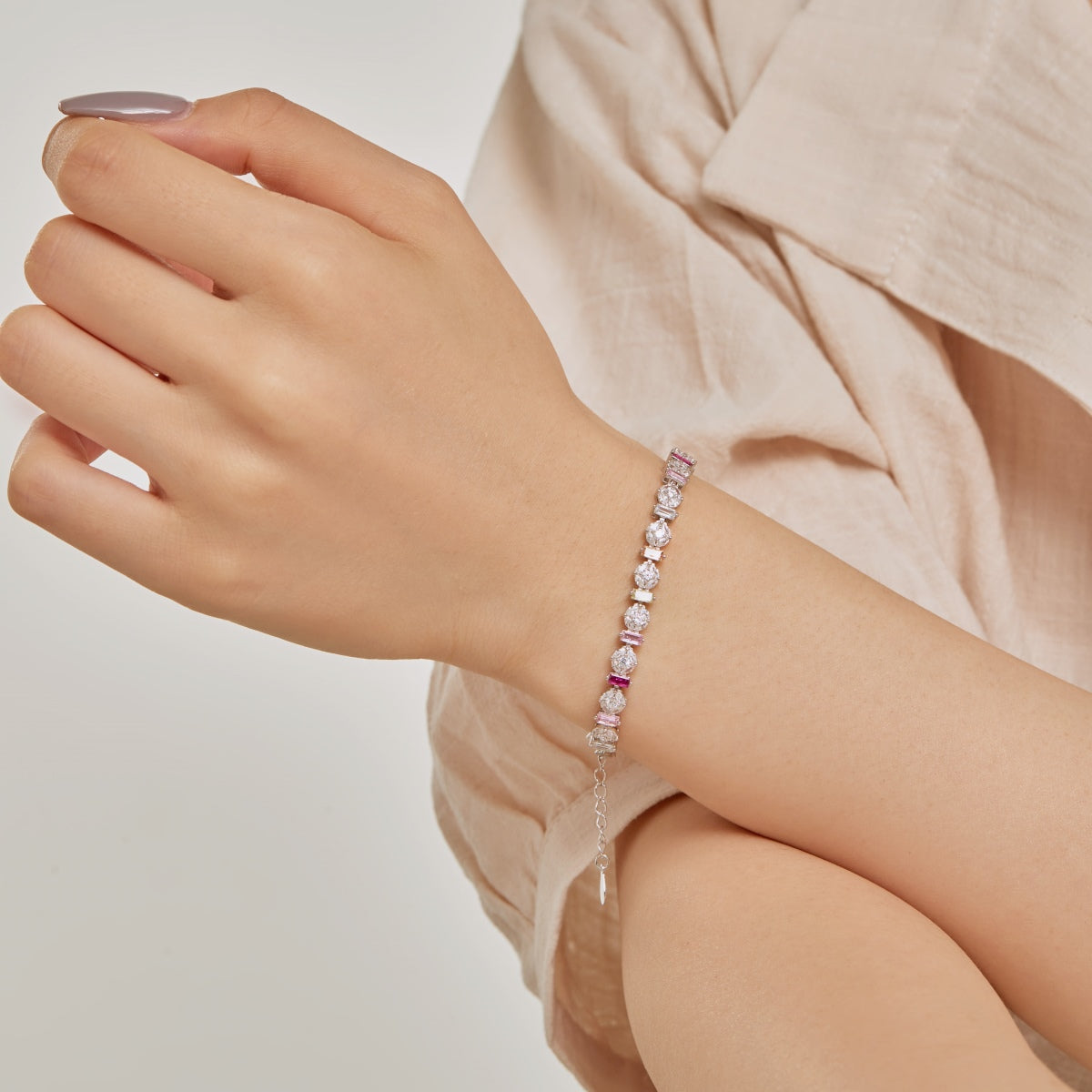[Raffine] Pulsera redonda colorida y radiante para uso diario