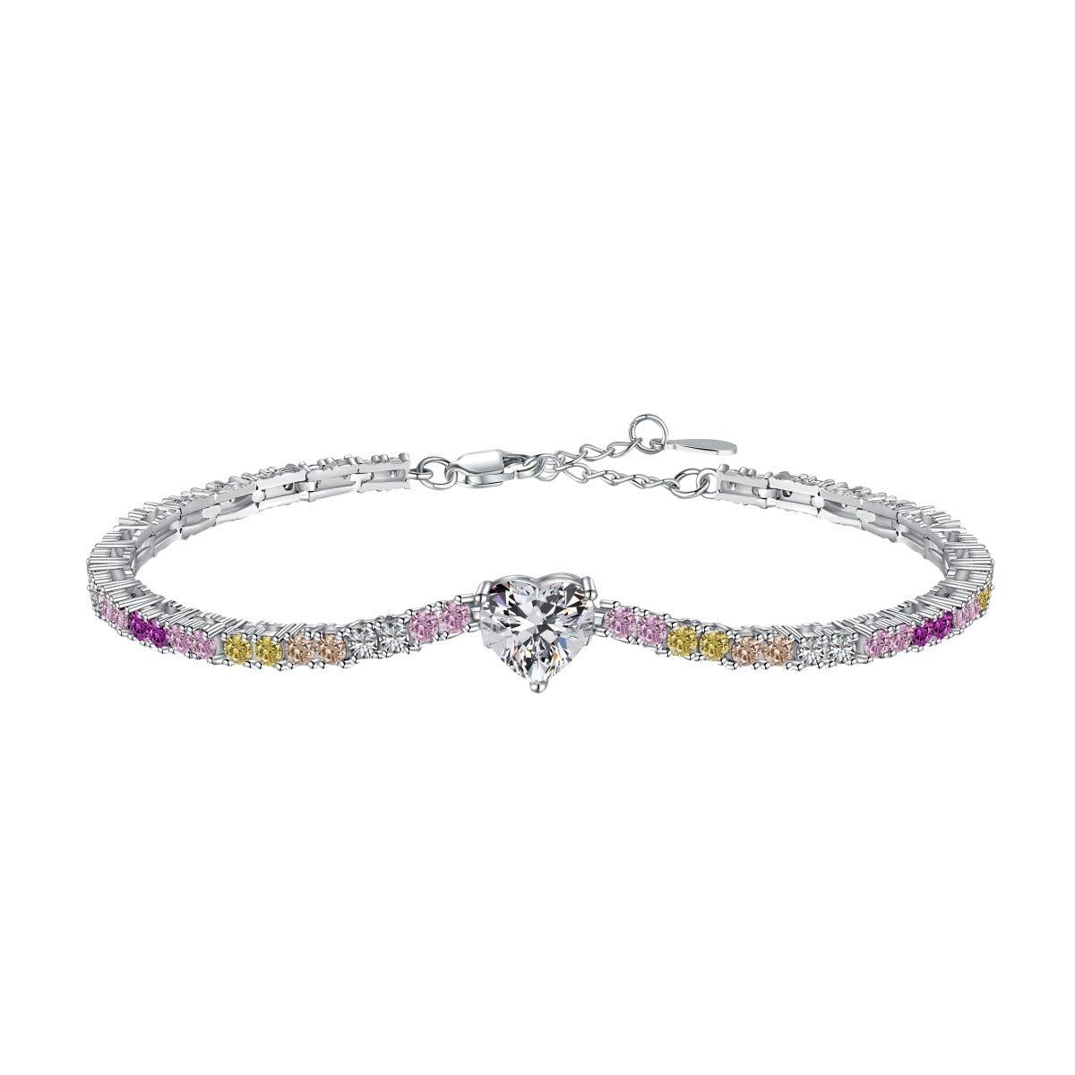 [Raffine] Delicada pulsera romántica con forma de corazón para enamorados