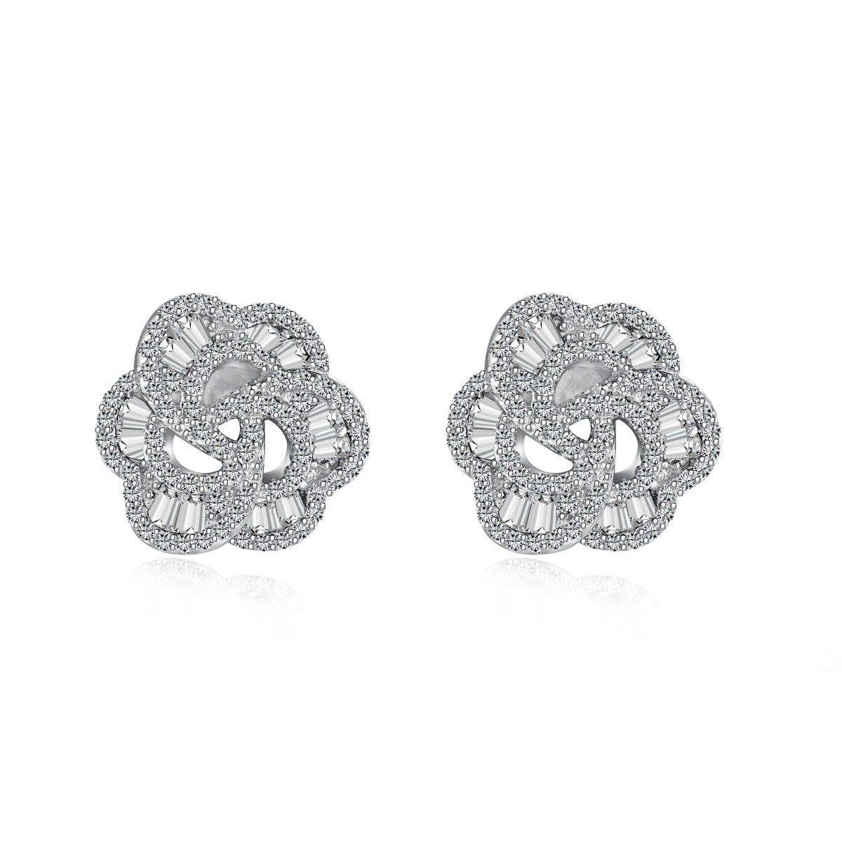 [Raffine]Exquisite Flower Shape Daily Earrings