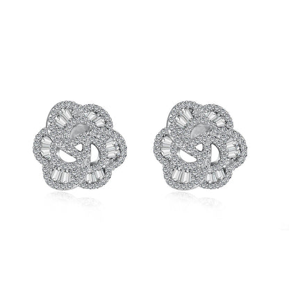 [Raffine]Exquisite Flower Shape Daily Earrings