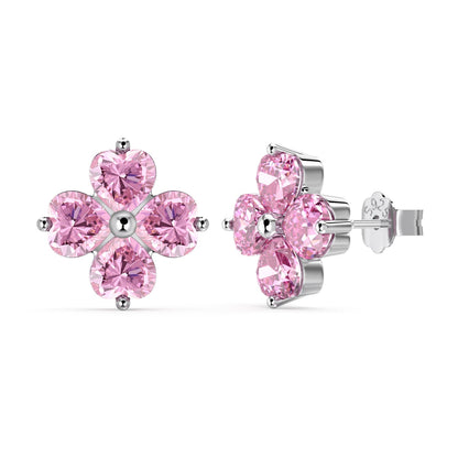 [Raffine]Four-Leaf Clover Ball Earrings