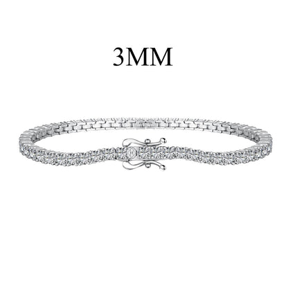 [Raffine] Delicada y encantadora pulsera de tenis con corte redondo